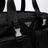 Schwarze Reisetasche aus Re-Nylon und Saffiano-Leder