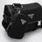 Borsa a tracolla in Re-Nylon nera