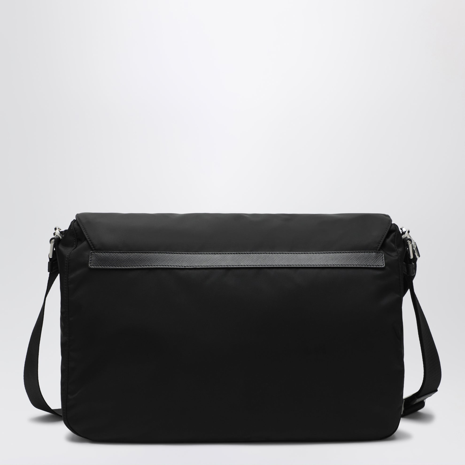 Borsa a tracolla in Re-Nylon nera