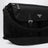 Borsa a tracolla in Re-Nylon nera