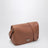 Schultertasche aus cognacfarbenem Leder