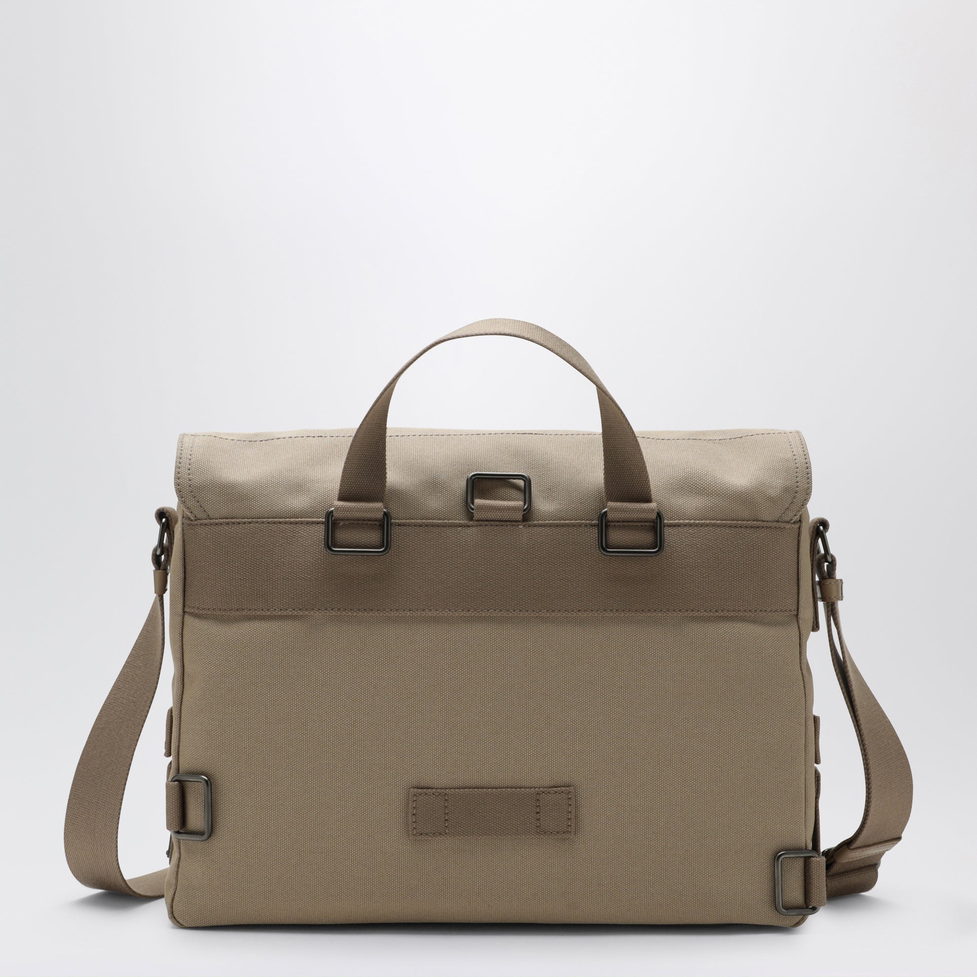 Desert-colored canvas crossbody bag