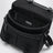 Borsa a spalla nera in Re-Nylon e Saffiano