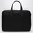 Borsa da lavoro in Re-Nylon e pelle Saffiano nera
