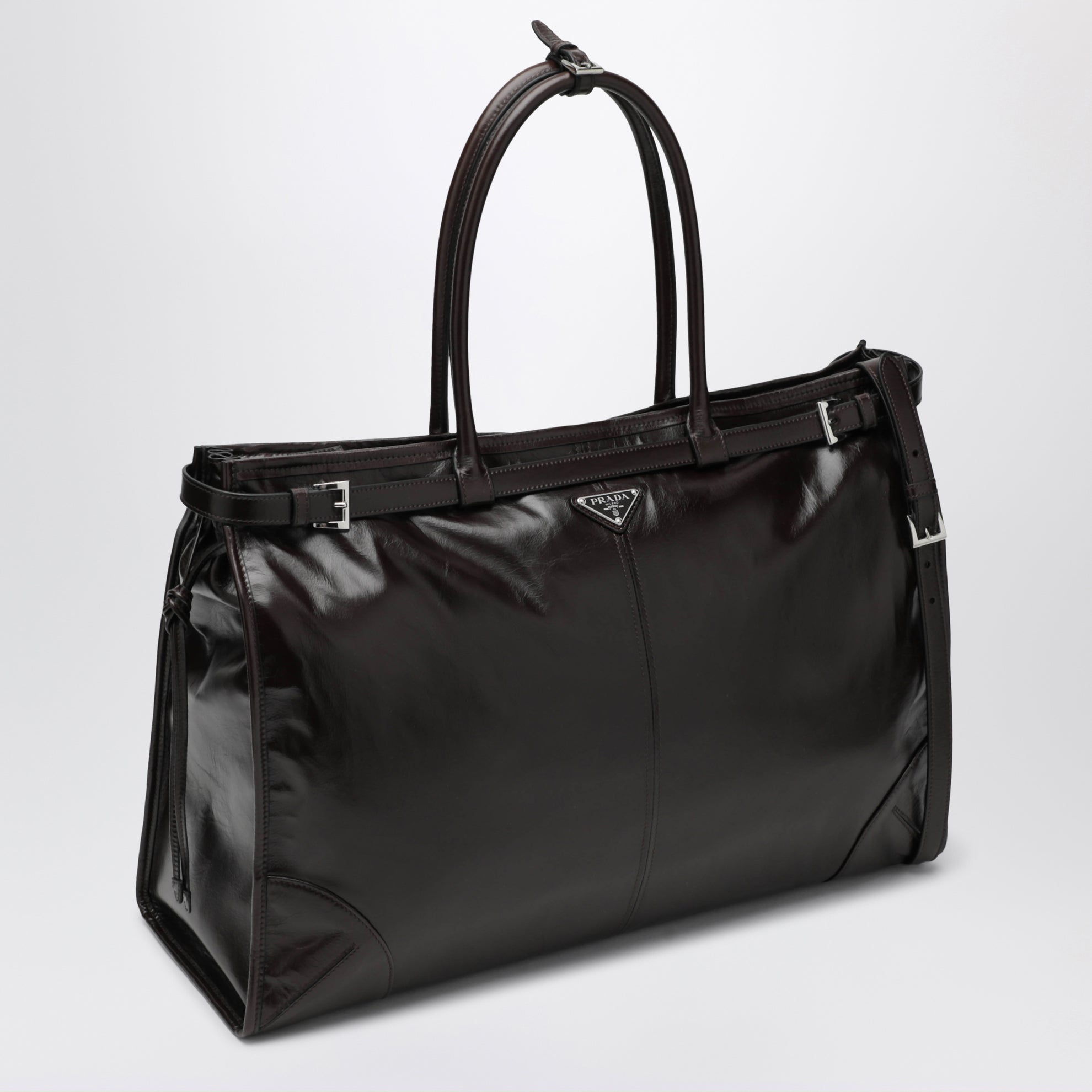 Sac shopping Prada Bonnie noir