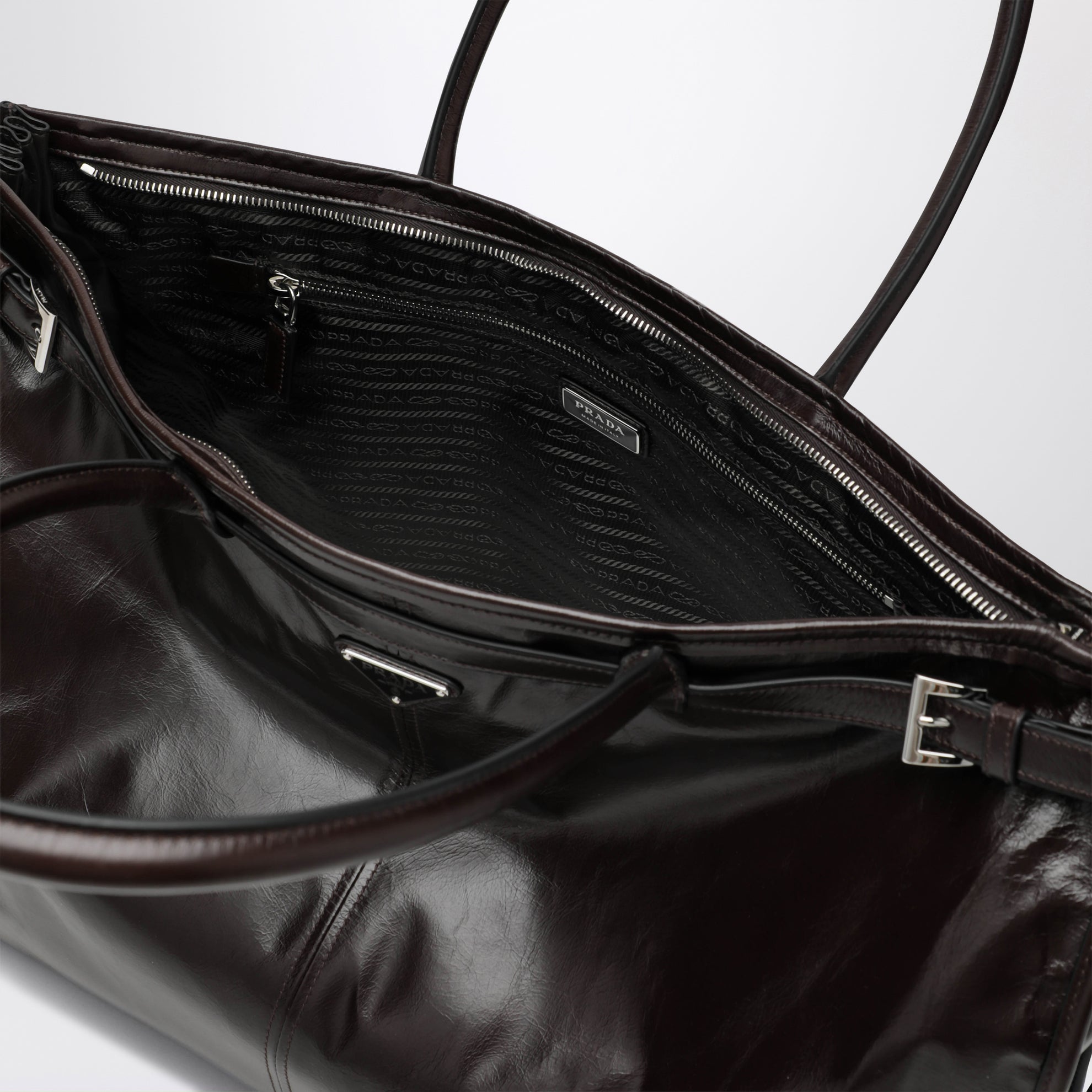 Sac shopping Prada Bonnie noir
