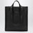 Borsa shopping in nappa nera