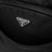 Black Re-Nylon and Saffiano shopping bag
