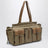 Sac shopping Prada Route large en toile et cuir kaki