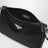 Borsa a tracolla nera in Re-Nylon e Saffiano