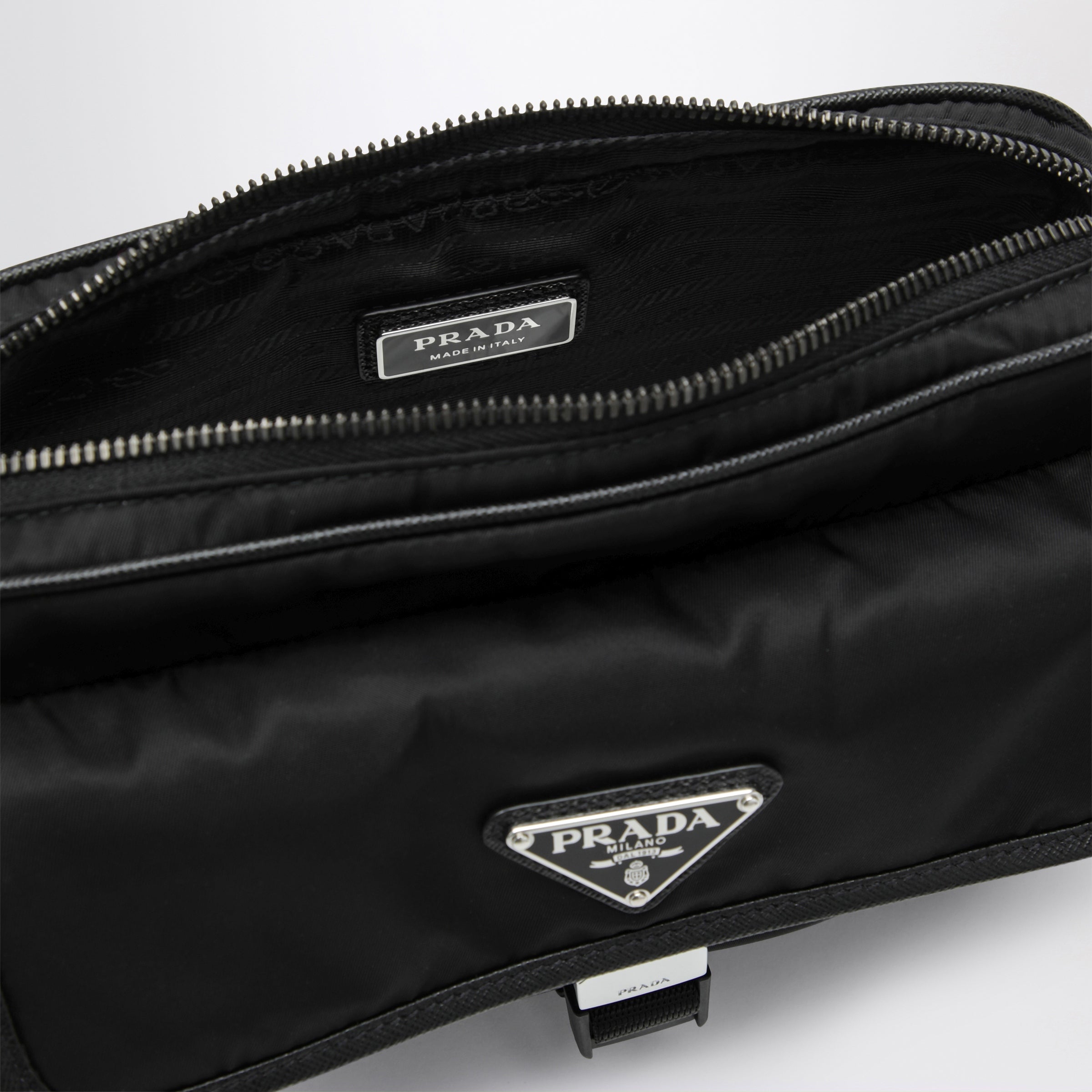 Prada Black Re-Nylon cross-body bag | TheDoubleF