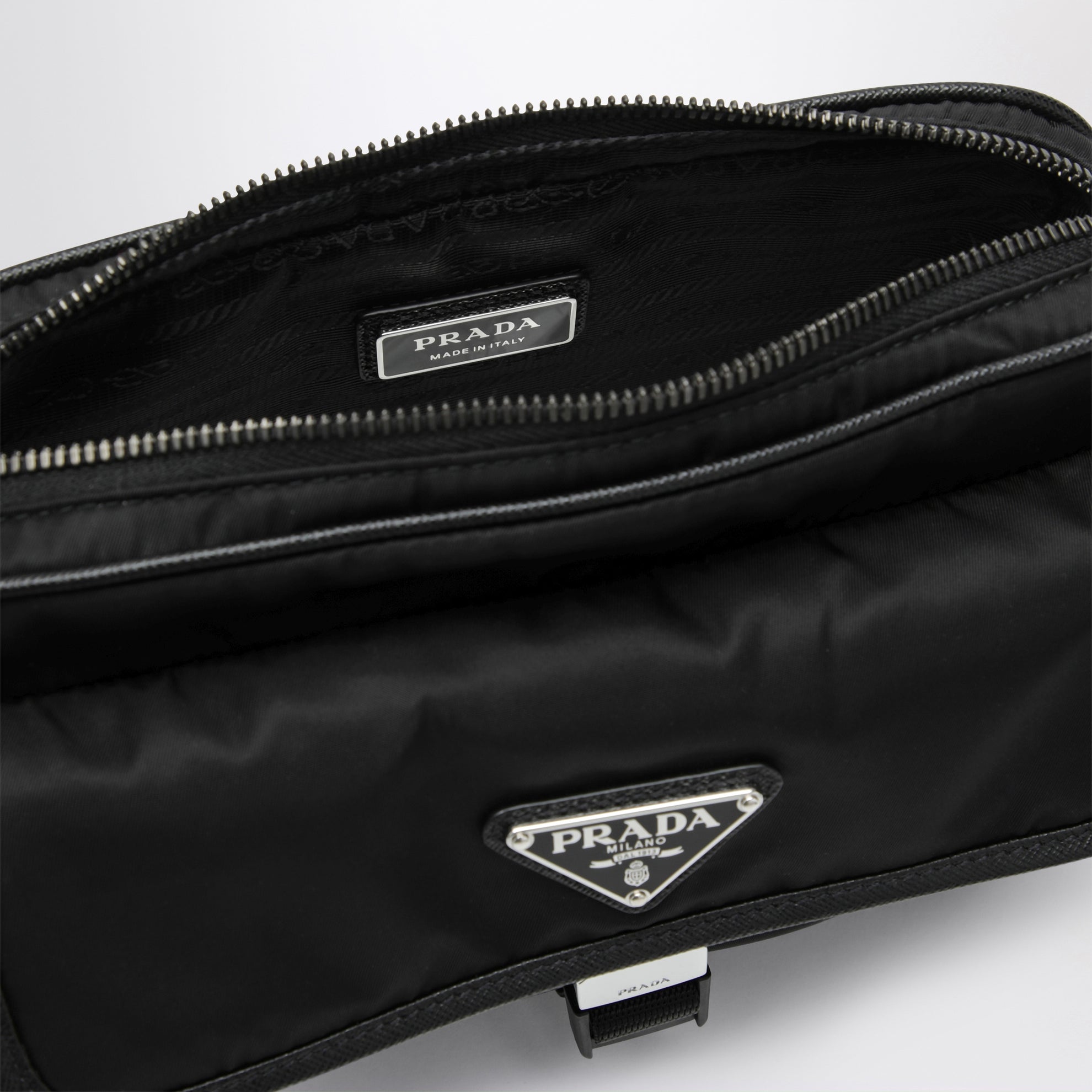 Black Re-Nylon cross-body bag