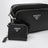 Borsa a tracolla in pelle Saffiano nera