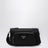 Medium black crossbody bag in Re-Nylon and Saffiano