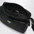 Borsa a tracolla in Re-Nylon e pelle nera