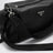 Borsa Explore nera in pelle
