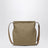 Route crossbody bag in canvas and khaki leather