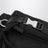 Black Re-Nylon and Saffiano shoulder bag