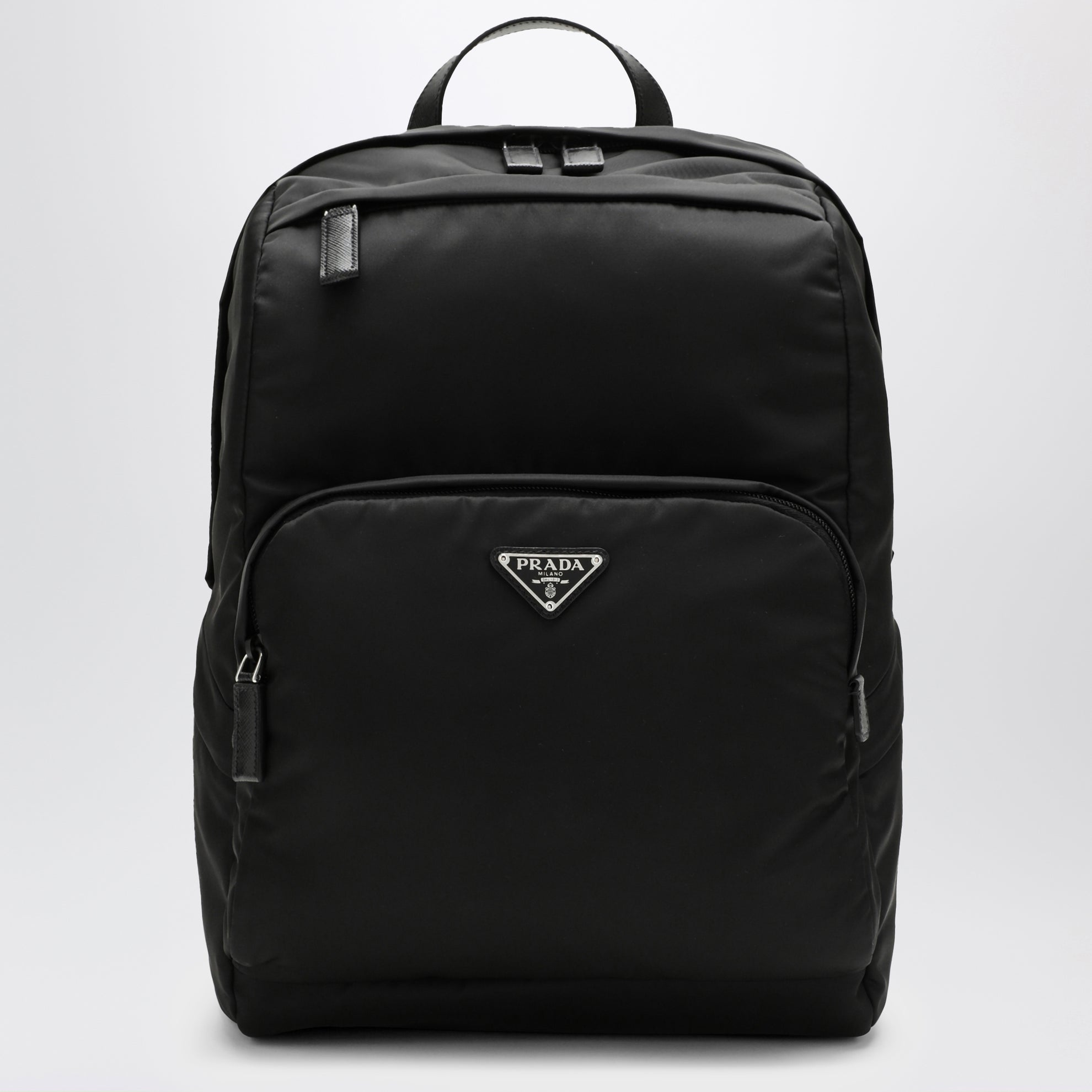 Schwarzer Rucksack aus Re-Nylon
