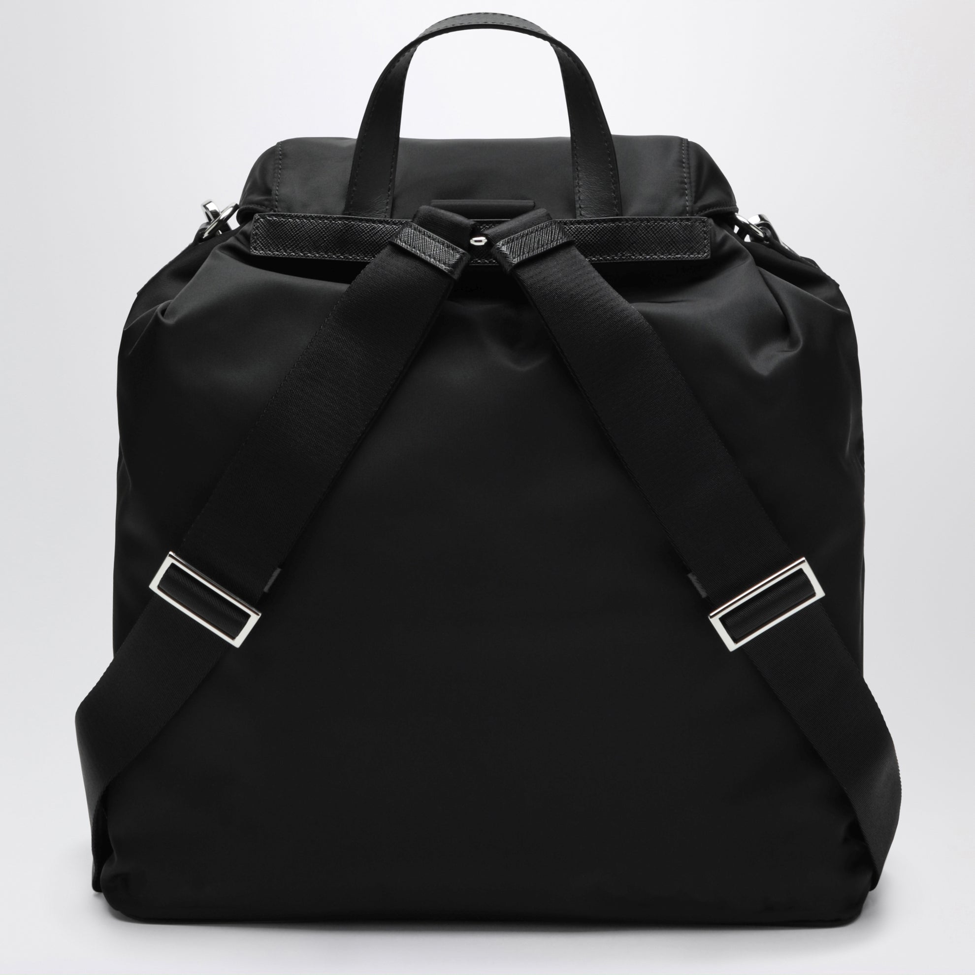 Large black Re-Nylon backpack