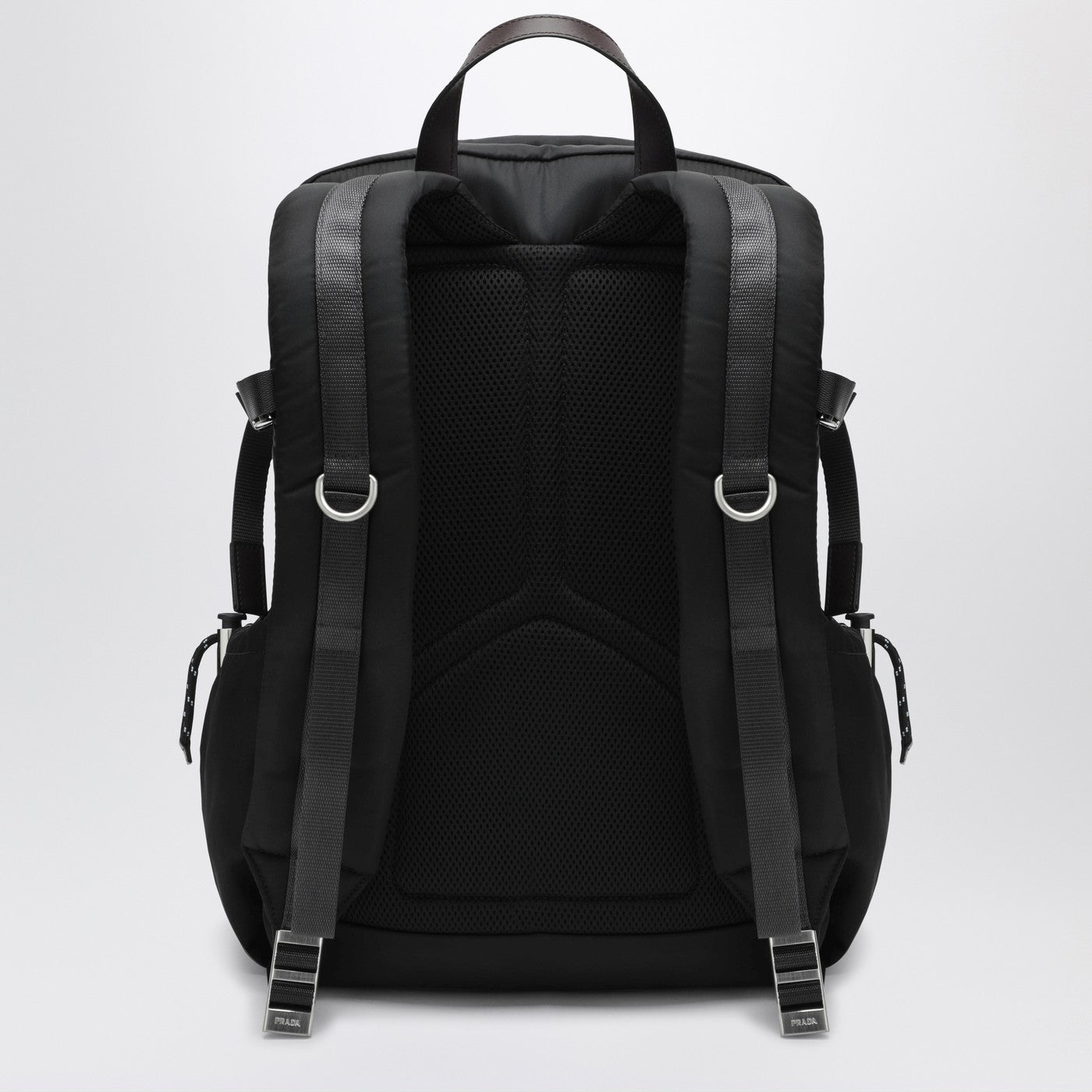 Speedrock backpack in black Re-Nylon and leather