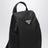 Zaino monospalla nero in Re-nylon