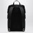 Black Re-Nylon backpack with snap fastener