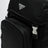 Black Re-Nylon backpack with snap fastener