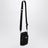 Black Re-Nylon phone case with shoulder strap