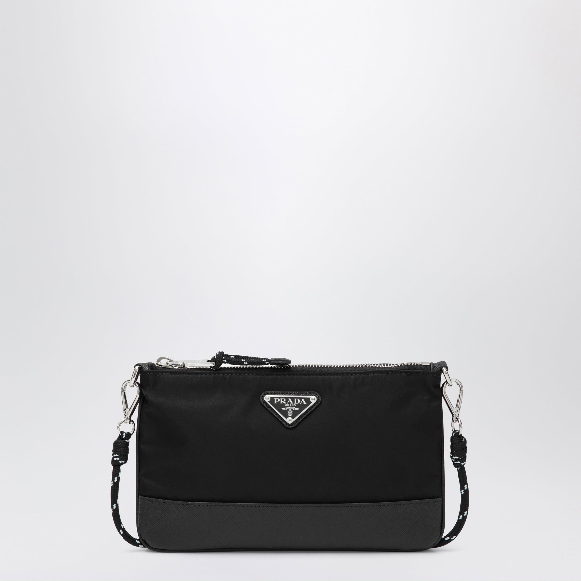 Prada Speedrock smartphone holder in black Re-Nylon