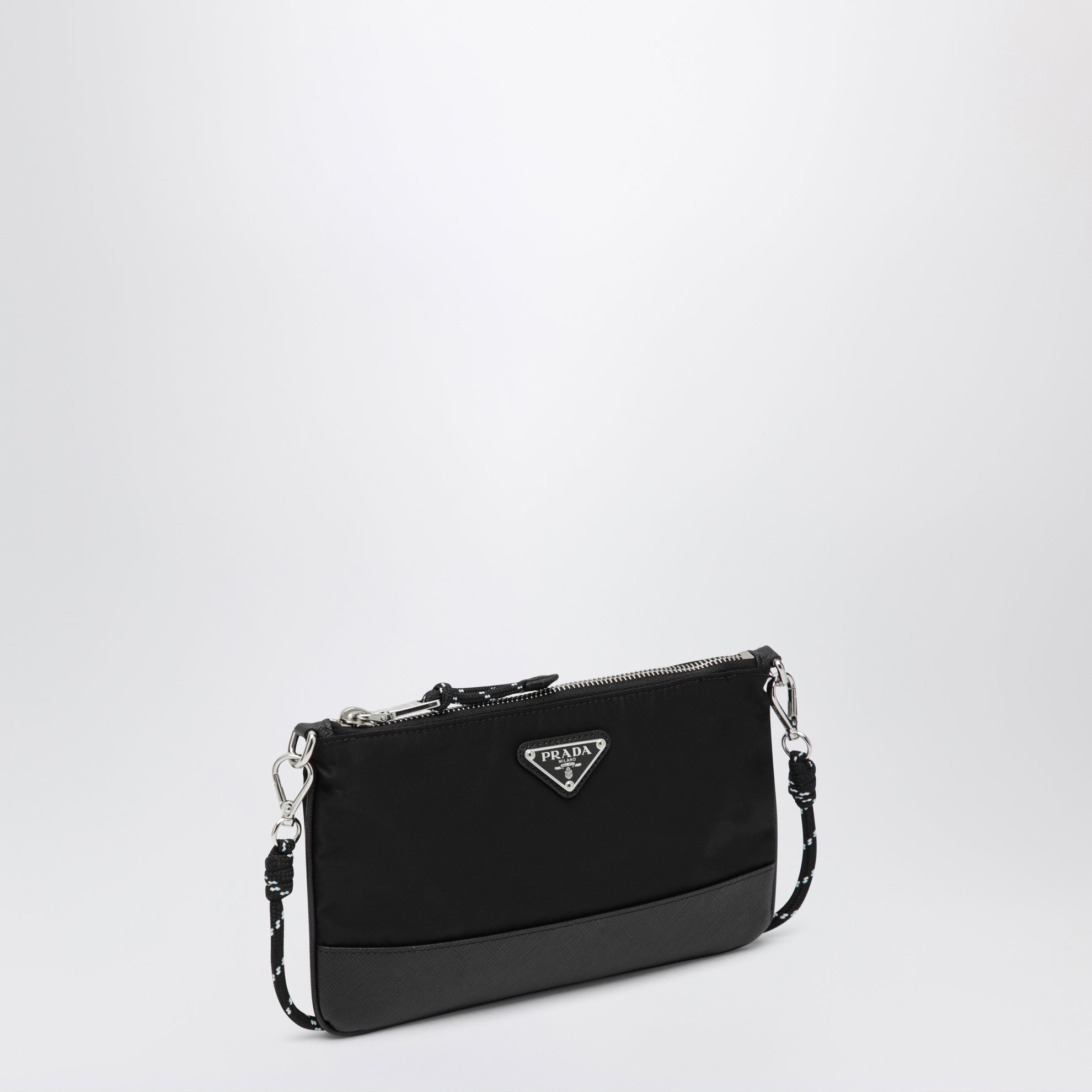 Prada Speedrock smartphone holder in black Re-Nylon