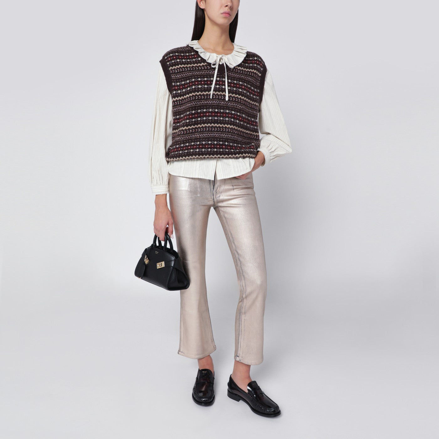 Champagne The Reboot cropped trousers
