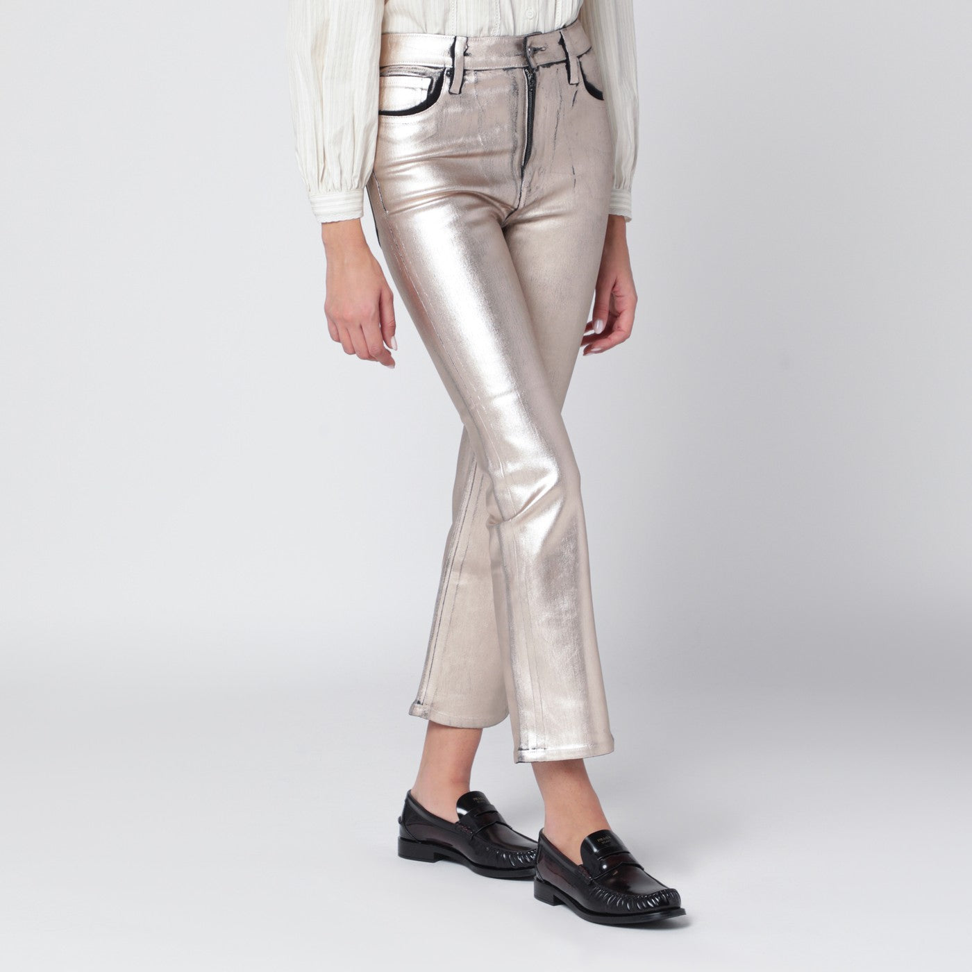 Champagne The Reboot cropped trousers