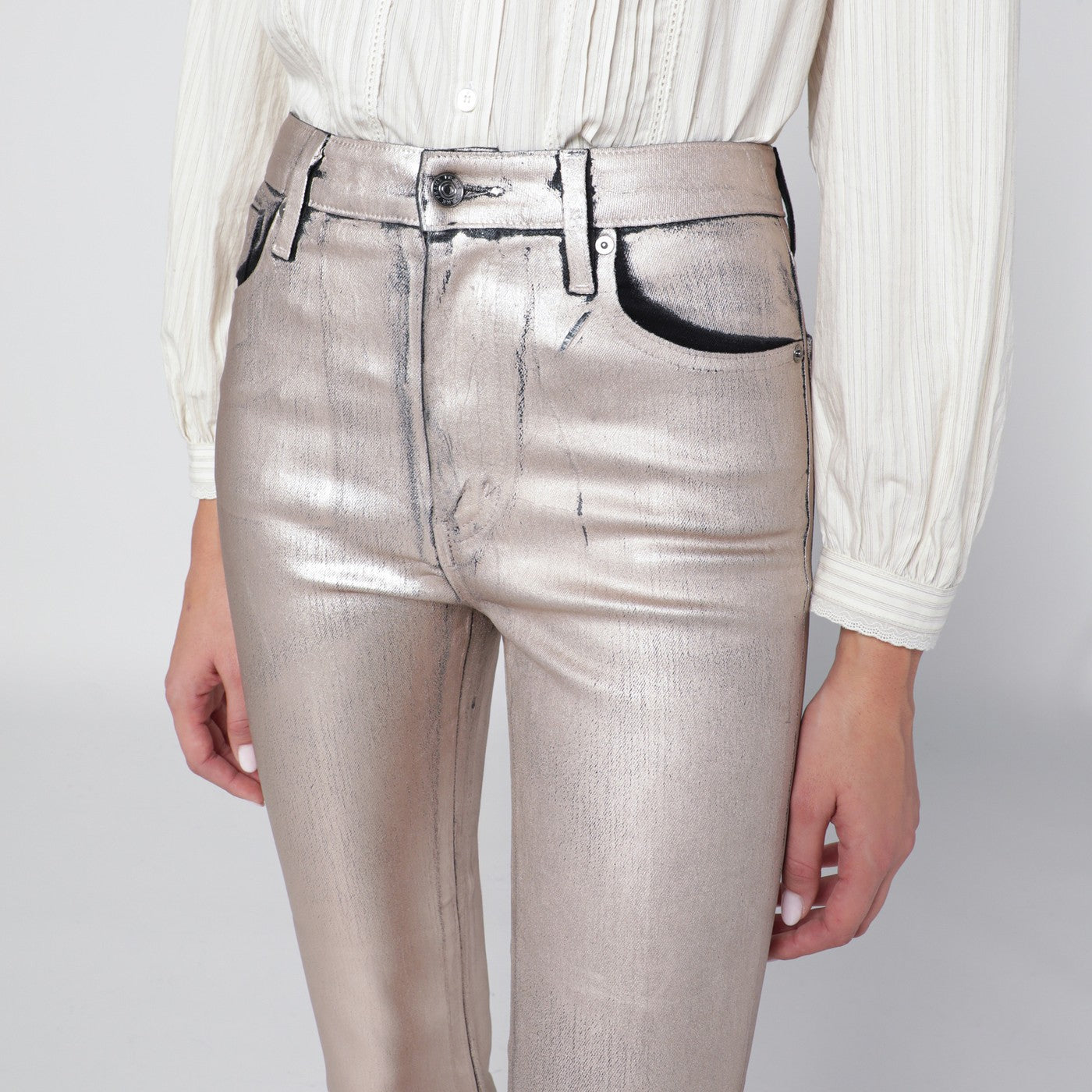 Champagne The Reboot cropped trousers