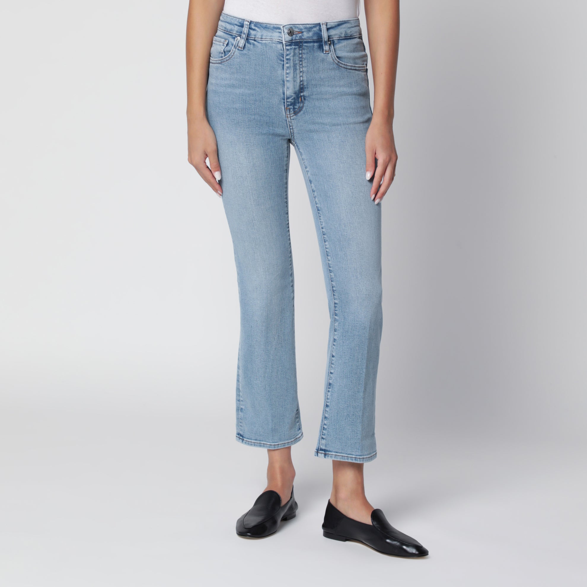 The Reboot Crop Jeans in Lark Hellblau