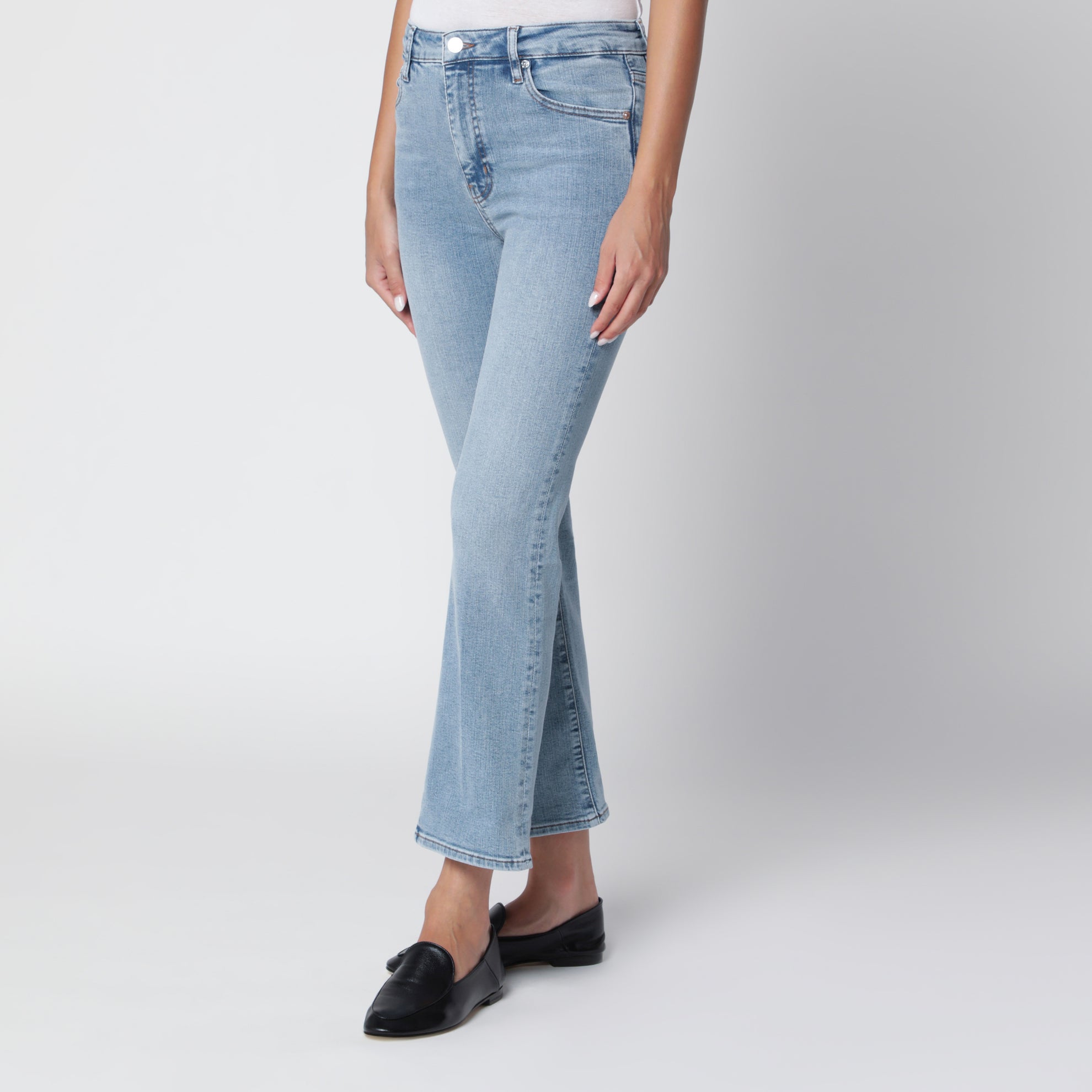 The Reboot Crop Jeans in Lark Hellblau