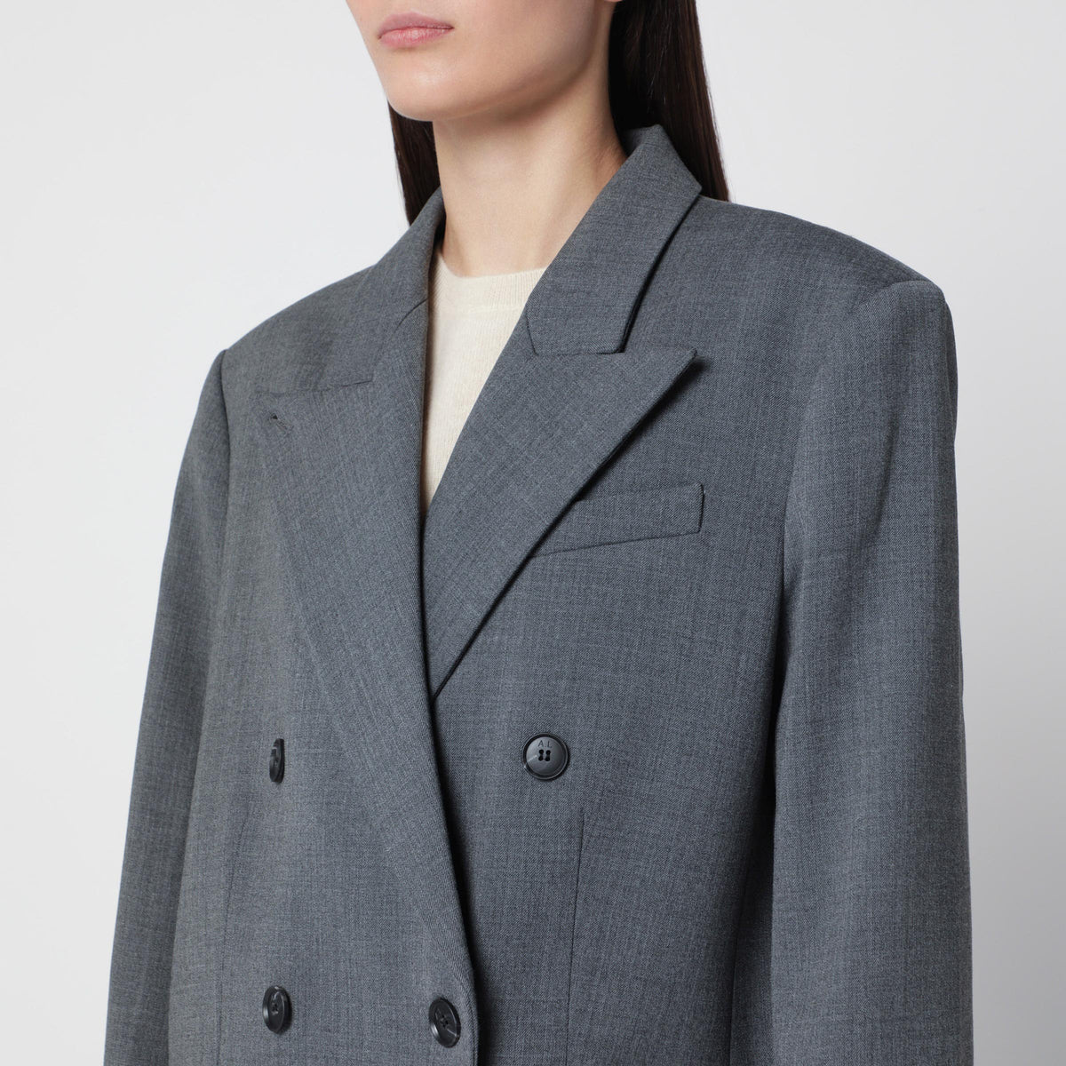 Margot langer Blazer aus grauem