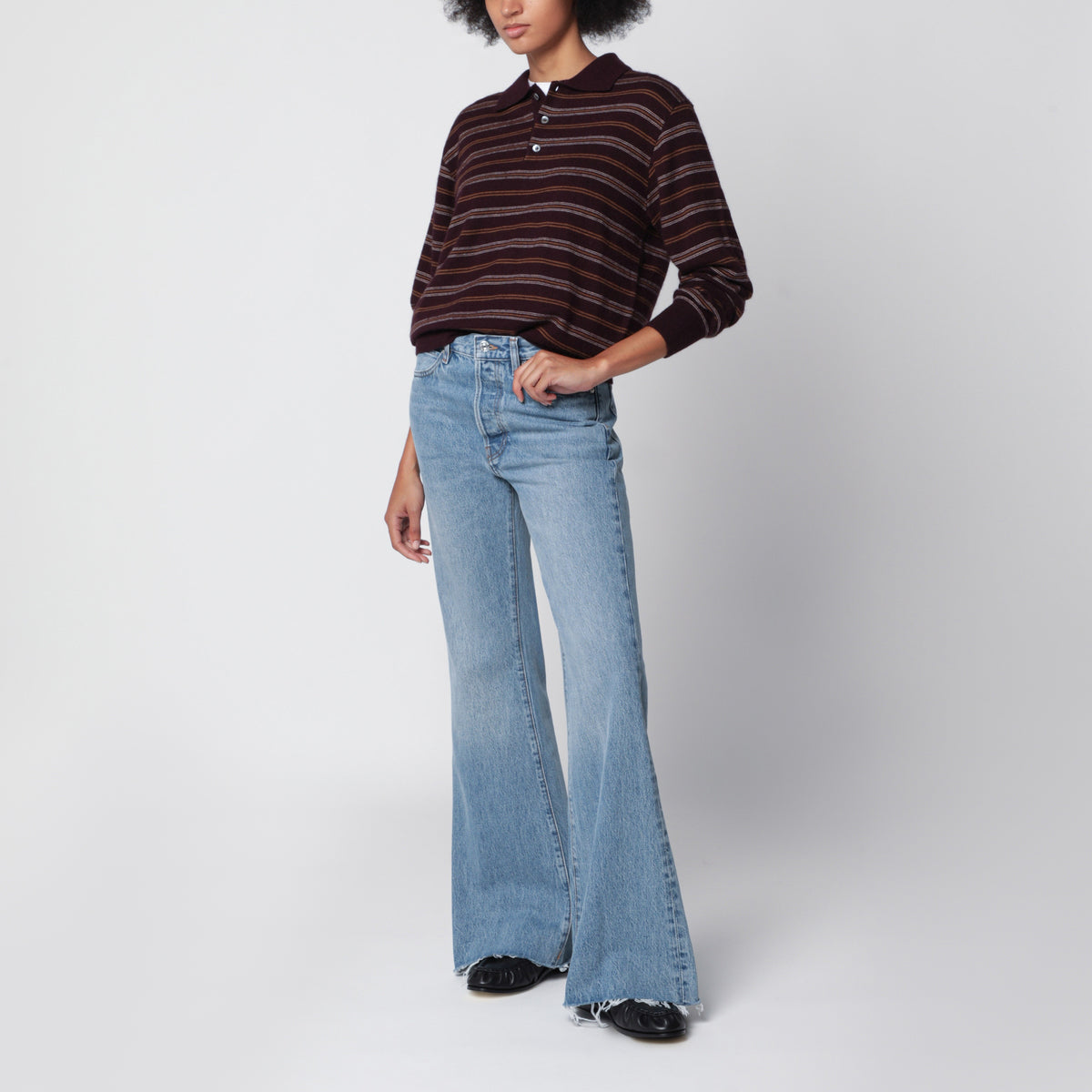 Hellblaue The Lax Jeans mit Washed-Effekt