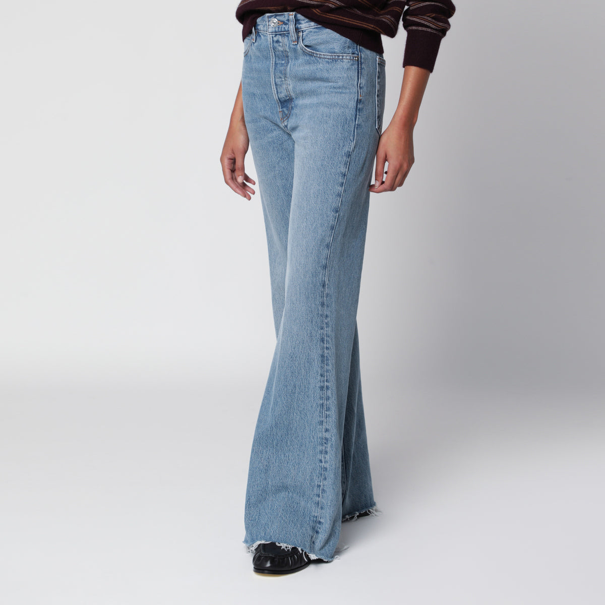 Hellblaue The Lax Jeans mit Washed-Effekt