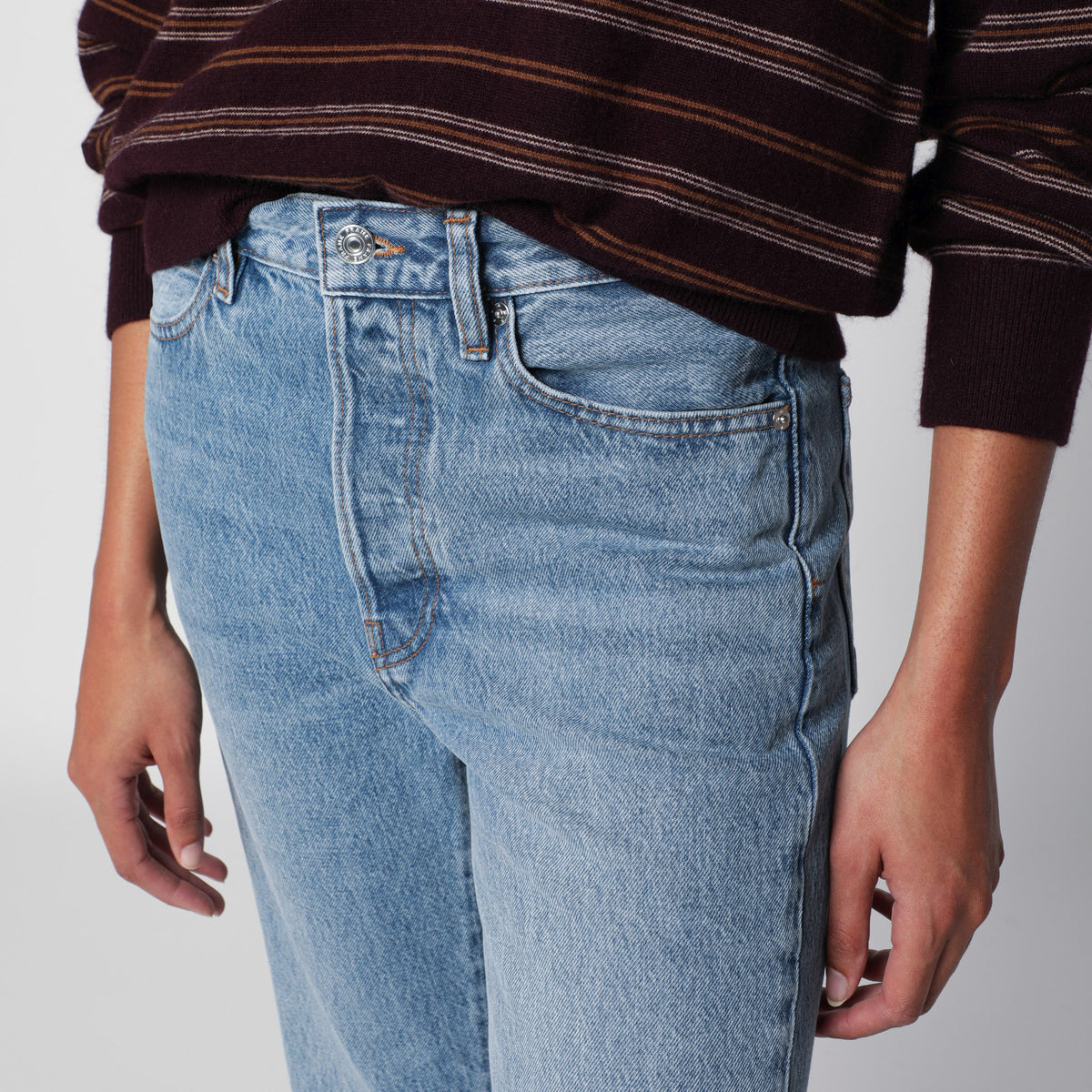 Hellblaue The Lax Jeans mit Washed-Effekt