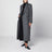 Grey mélange double-breasted coat