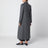 Grey mélange double-breasted coat