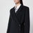 Charcoal grey long asymmetric coat