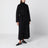 Black wool wrap coat