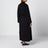 Black wool wrap coat