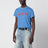 T-shirt Macbeth bleu en coton effet vintage
