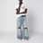 T-shirt blanc en coton avec détails distressed