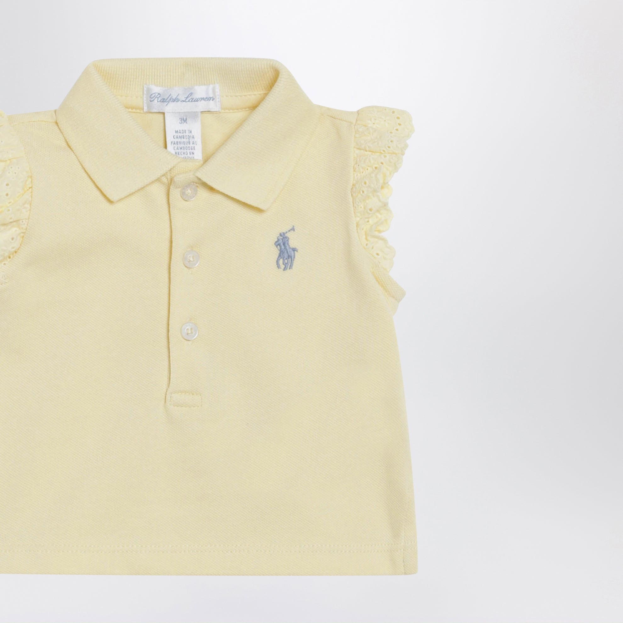 Ensemble deux pièces jaune clair en coton