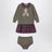 Ensemble deux pièces Polo Bear vert olive avec culotte