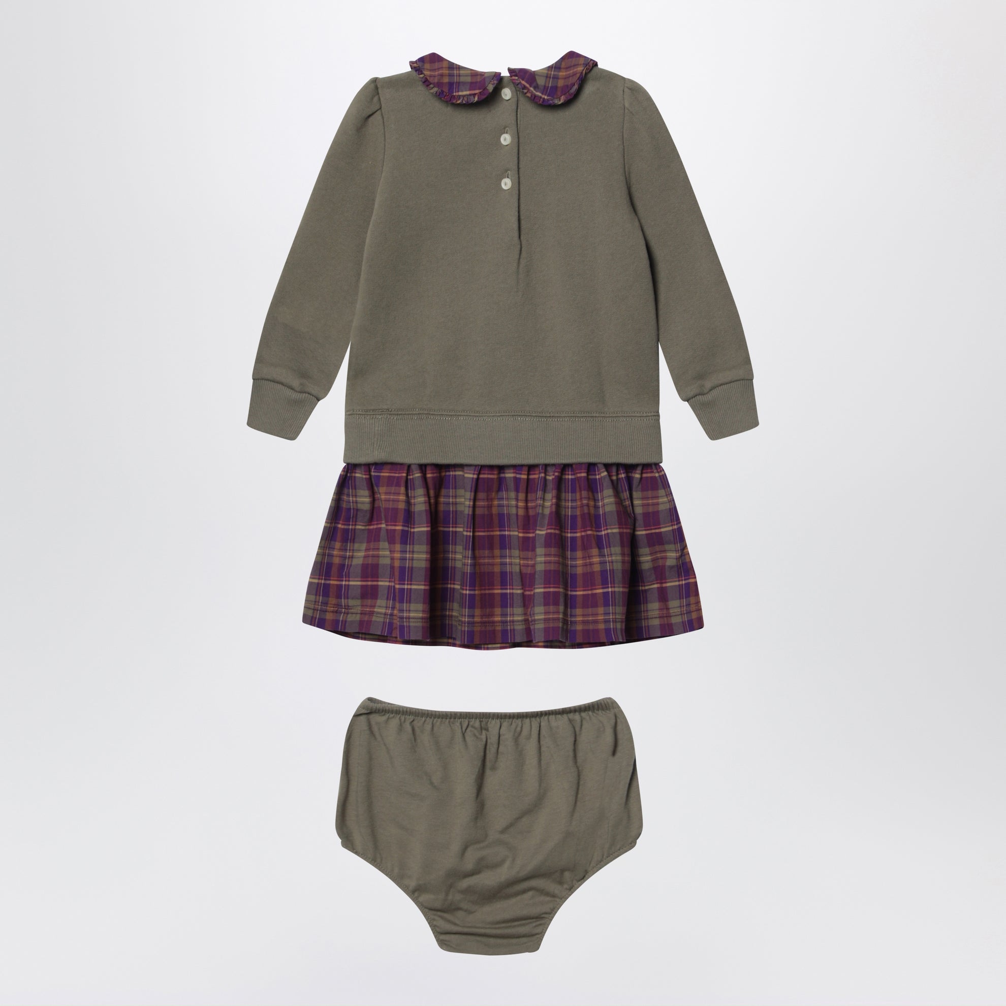 Ensemble deux pièces Polo Bear vert olive avec culotte